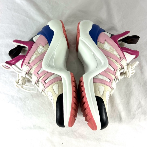 LOUIS VUITTON Multicolor Leather LV Archlight Women Sneakers Made in Italy 36.5 - Picture 13 of 17